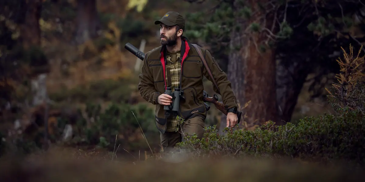 Dwustronny polar myśliwski Härkila Kamko Brown/Red